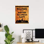 Halloween Party Welkom gepersonaliseerd Poster (Thuiskantoor)
