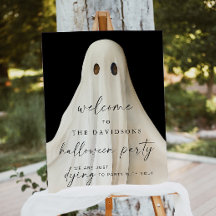 Halloween Party Welkom Teken Ghost Party Teken