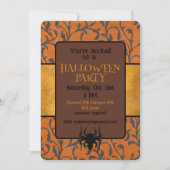 Halloween Party Whimsical Pattern  Kaart (Voorkant)