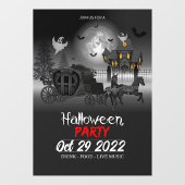 Halloween Party Window Cling Raamsticker (Vel)
