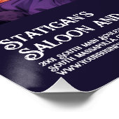 Halloween Party Witch Restaurant Café affiche (Coin)