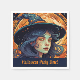 Halloween Party Witch Theme Servet