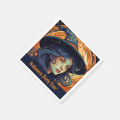 Halloween Party Witch Theme Servet (Hoek)