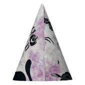 Halloween Party Zwarte Kat Boze Pompoenen Enge Uil Feesthoedjes (Achterkant)