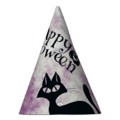 Halloween Party Zwarte Kat Boze Pompoenen Enge Uil Feesthoedjes (Rechts)