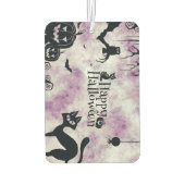 Halloween Party Zwarte Kat Boze Pompoenen Enge Uil Luchtverfrisser (Achterkant)