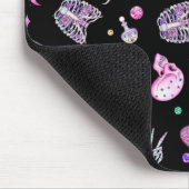 Halloween pastel gothic apothecary and graveyard muismat (Hoek)