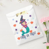 Halloween Pastel Zeemeermin Heks in het Pet van de Bedankzakje (Gezegeld)