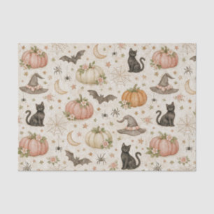 Halloween Pastelkleurige Pompoenen Tissuepapier