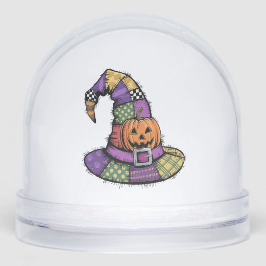 Halloween Patchwork Witch Hat Spooky (Avant)