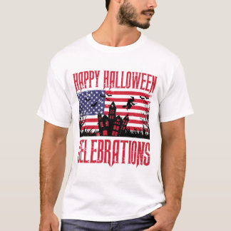Halloween patriotique, USA Flag Design T-shirt
