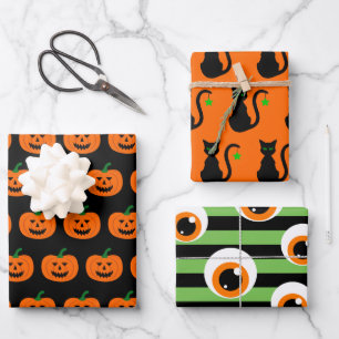 Halloween Patronen met papiervellen Inpakpapier Vel