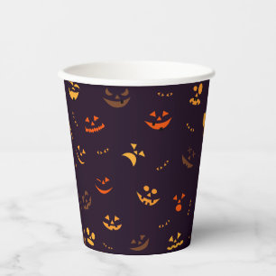 Halloween patroon bedrukt papieren bekers