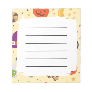 Halloween Patroon Blanke Planner Notitieblok