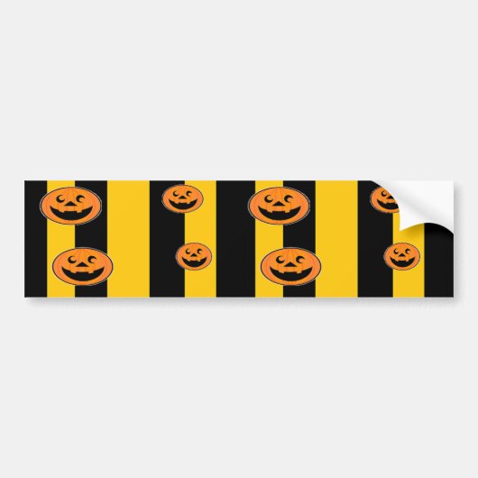 halloween patroon bumpersticker (Voorkant)