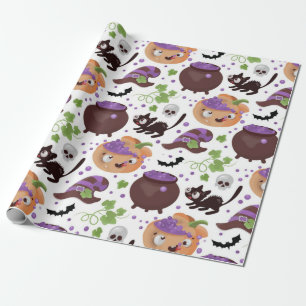 Halloween Patroon Cadeaupapier