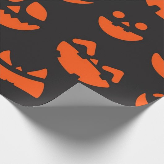 Halloween patroon cadeaupapier (Hoek)