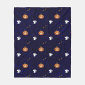 Halloween patroon fleece deken (Voorkant)