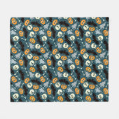 Halloween patroon fleece deken (Voorkant (Horizontaal))
