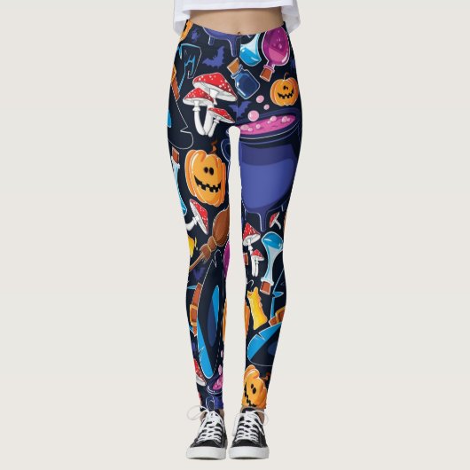 Halloween patroon leggings (Voorkant)