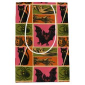  Halloween Patroon Medium Cadeauzakje (Voorkant)
