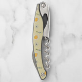 Halloween patroon op crème kurkentrekker (Achterkant)