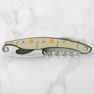 Halloween patroon op crème kurkentrekker