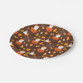 Halloween patroon papieren bordje (Gekanteld)