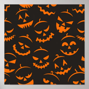 Halloween patroon poster
