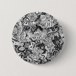 Halloween patroon ronde button 5,7 cm