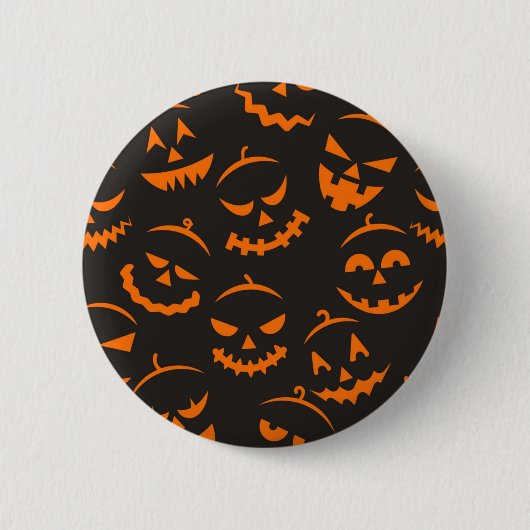 Halloween patroon ronde button 5,7 cm (Voorkant)
