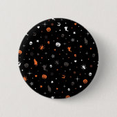 Halloween patroon ronde button 5,7 cm (Voorkant)