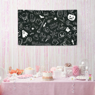 Halloween Patroon Spandoek