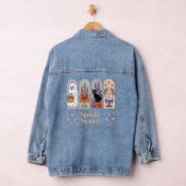Halloween patroon Spooky seizoen Denim Jacket (Hangar)