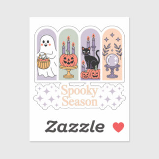 Halloween patroon Spooky seizoen Sticker