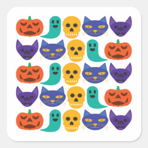 Halloween Patroon Sticker
