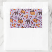 Halloween patroondecoratie koffie mok rechthoek rechthoekige sticker (Tas)