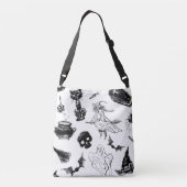 Halloween patroonontwerp crossbody tas (Achterkant)