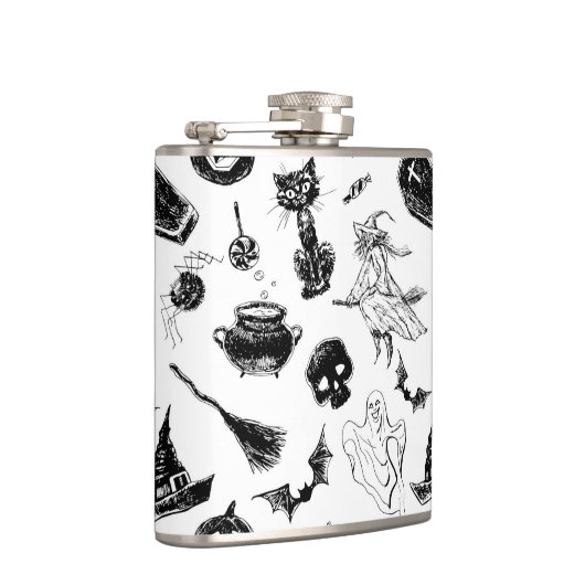 Halloween patroonontwerp heupfles (Rechts)