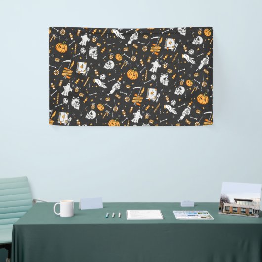 Halloween Pattern 2 Spandoek (Beurs)