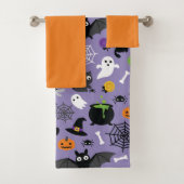 Halloween Pattern Bad Handdoek (Insitu)