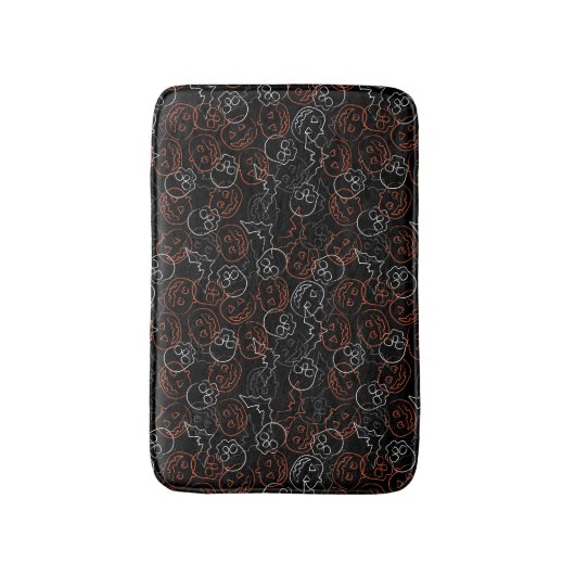 Halloween Pattern Badmat (Voorkant Verticaal)