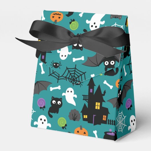 Halloween Pattern Bedankdoosjes (Voorkant Zijde)