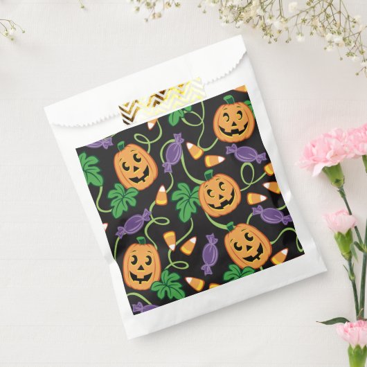 HALLOWEEN PATTERN BEDANKZAKJE (Gezegeld)