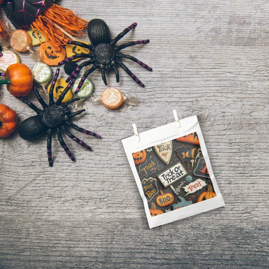 Halloween Pattern Bedankzakje