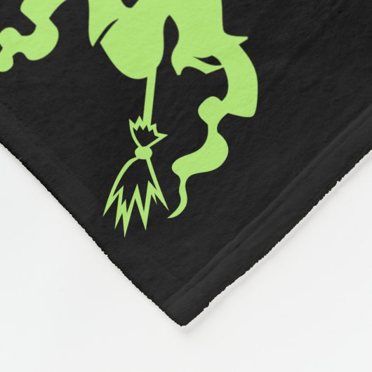 Halloween Pattern Black Fleece Deken (Hoek)