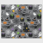 Halloween Pattern Cadeaupapier (Vlak)