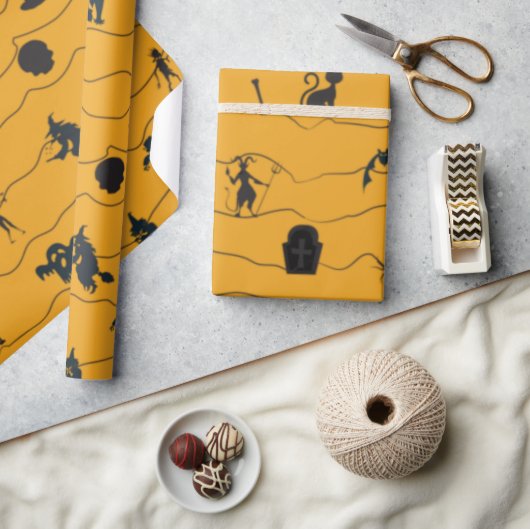 Halloween Pattern Cadeaupapier (Crafts)