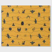 Halloween Pattern Cadeaupapier (Vlak)