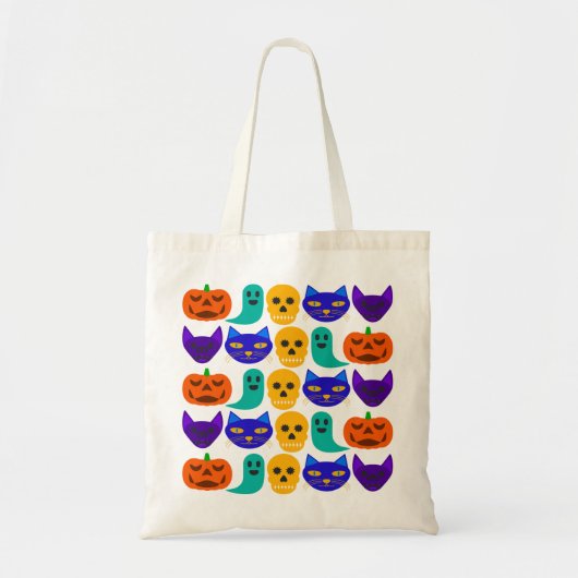 Halloween Pattern Canvas tas (Voorkant)